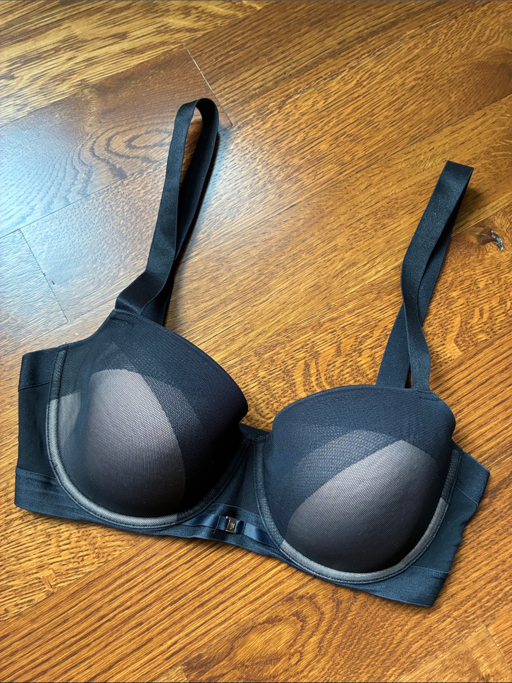 Thirdlove Ombr Mesh Demi Black Underwire Bra
